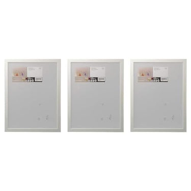 Ikea FISKBO frame, plastic & fiberboard, 30x40 cm, white, set of 3 on sale